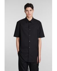 Ann Demeulemeester - Shirt In Black Cotton - Lyst