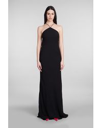 ANDAMANE - Rebecca Dress In Black Silk - Lyst