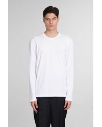 James Perse - T-Shirt in Cotone Bianco - Lyst