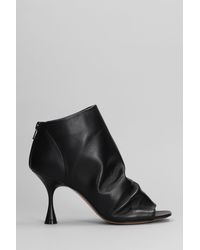 Marc Ellis - High Heels Ankle Boots In Black Leather - Lyst
