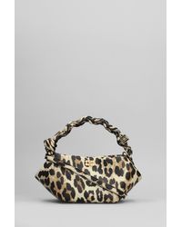 Ganni - Borsa a mano bou bag mini in Similpelle Animalier - Lyst