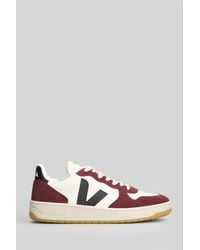 Veja - Sneakers V-10 in pelle e camoscio Bianco - Lyst