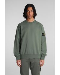 Stone Island - Sweatshirt In Green Cotton - Lyst