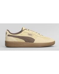 PUMA - Sneakers Palermo Pop in Camoscio e Tessuto Beige - Lyst