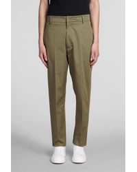 Low Brand - Pantalone George in Cotone Verde - Lyst
