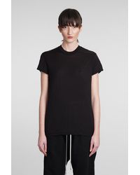 Rick Owens - T-Shirt Small level t in Cotone Nero - Lyst