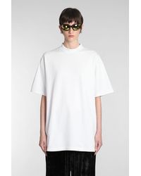 Balenciaga - T-Shirt in Cotone Bianco - Lyst