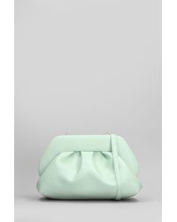 THEMOIRÈ - Tia Vegan Fabric Clutch In Green Faux Leather - Lyst