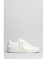 Crime London - Sneakers In White Leather - Lyst