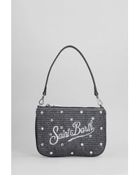 Mc2 Saint Barth - Parisienne Mini Clutch In Black Raffia - Lyst