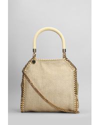 Stella McCartney - Falabella Mini Hand Bag In Beige Polyamide - Lyst
