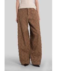 Haikure - Pantalone Bethany in Cotone Marrone - Lyst