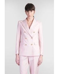 Tagliatore 0205 - T-parigi In Rose-pink Cotton - Lyst
