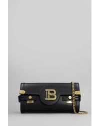 Balmain - Borsa a spalla B buzz pouch 23 in Pelle Nera - Lyst