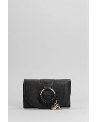 See By Chloé - Hana Wallet In Black Leather - Lyst