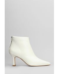 The Seller - Tronchetti tacco alto in Pelle Bianca - Lyst