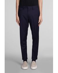 Low Brand - Cooper T1.7 Tropical Pants In Blue Wool - Lyst