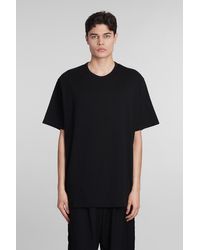 Y's Yohji Yamamoto - T-shirt In Black Cotton - Lyst