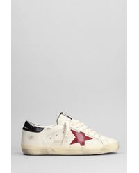 Golden Goose - Superstar Sneakers In White Leather - Lyst