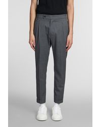 Low Brand - Riviera Pants In Grey Wool - Lyst