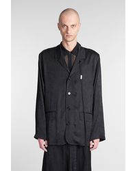 Ann Demeulemeester - Blazer Nilas in viscosa Nera - Lyst