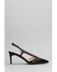 Anna F. - Pumps In Black Leather - Lyst