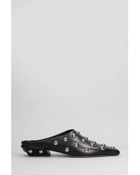 Paris Texas - Slipper-Mule Belle Sabot 25 in Pelle Nera - Lyst