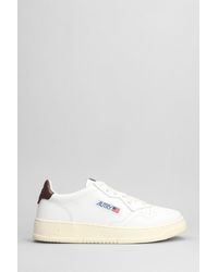 Autry - Sneakers Medalist Low in Pelle Bianca - Lyst