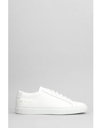 Common Projects - Original Achilles Sneakers In White Leather - Lyst