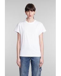 IRO - Tabitha T-shirt In White Cotton - Lyst
