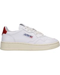 Autry 01 Sneakers In White Leather