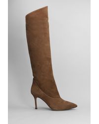 The Seller - High Heels Boots In Leather Color Suede - Lyst