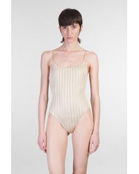 Mc2 Saint Barth - Beachwear Cecille p in Poliammide Taupe - Lyst