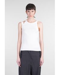 Laneus - Topwear in Cotone Bianco - Lyst