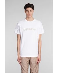Maharishi - T-Shirt in Cotone Bianco - Lyst