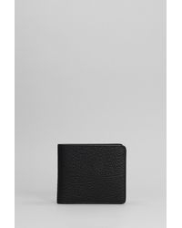 Maison Margiela - Wallet In Black Leather - Lyst