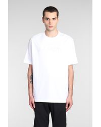 Lanvin - T-Shirt in Cotone Bianco - Lyst