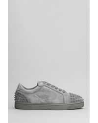 Christian Louboutin - Sneakers Seavaste 2 in Camoscio Grigio - Lyst