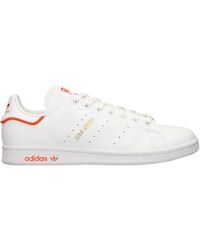adidas - Sneakers Stan Smith in Pelle Bianca - Lyst