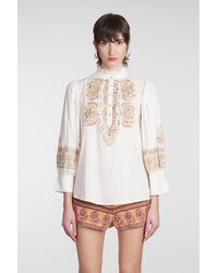 Antik Batik - Blusa Neil in Cotone Bianco - Lyst