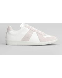 Maison Margiela - Sneakers Replica in pelle e camoscio Bianco - Lyst