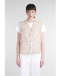 IRO - Ozya Casual Jacket In Beige Polyester - Lyst
