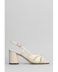 Evaluna - Sandals In Beige Leather - Lyst