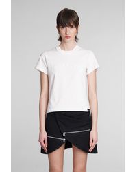 Courreges - T-Shirt in Cotone Bianco - Lyst