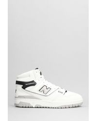 New Balance - 650 Sneakers In White Suede And Leather - Lyst