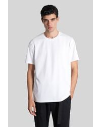 Attachment - T-shirt In White Cotton - Lyst