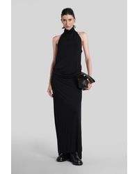 Ann Demeulemeester - Rut Long Dress In Black Viscose - Lyst
