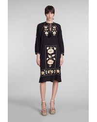 Antik Batik - Ila Dress In Black Cotton - Lyst