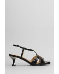 Pedro Miralles - Sandals In Black Patent Leather - Lyst