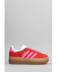 adidas - Sneakers Gazelle Bold in Camoscio Rosso - Lyst